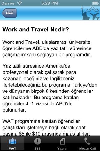 Mezun Work & Travel Kılavuzu screenshot 3