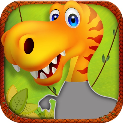 Dino World - fun,educational puzzle game for kids and toddlers to educate about prehistoric age animals and predators of our planet Icon