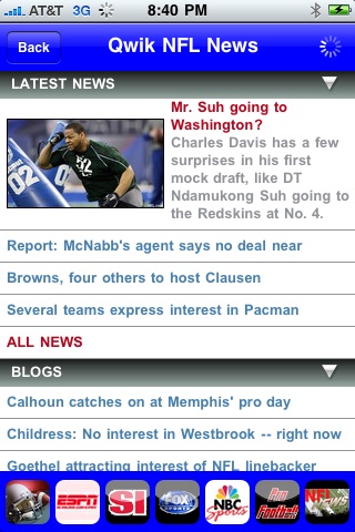 Qwik NFL News screenshot 4