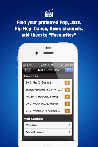 World Radio Pro - Live Internet Radio Stations for Music, News, Sports, Weather, Talk Shows and more! screenshot 3