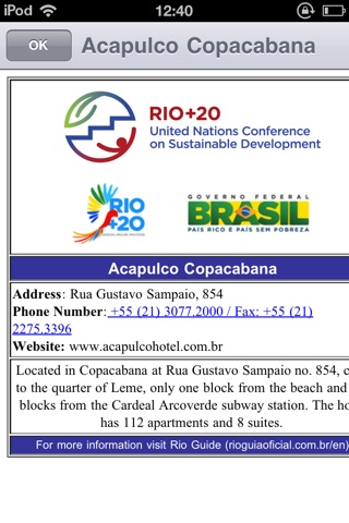 Rio+20 Guide screenshot 4