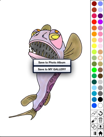 Deep-sea fish super coloring book lite screenshot 4