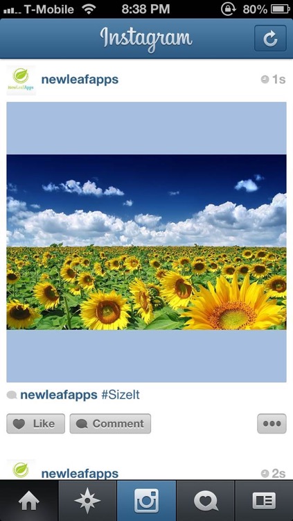 SizeIt for Instagram - Post Full-Sized Photos WIthout Cropping! screenshot-3