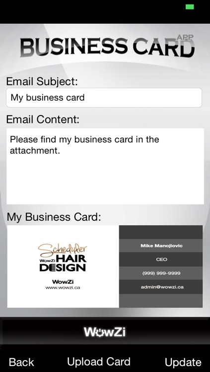 WowZi Business Card