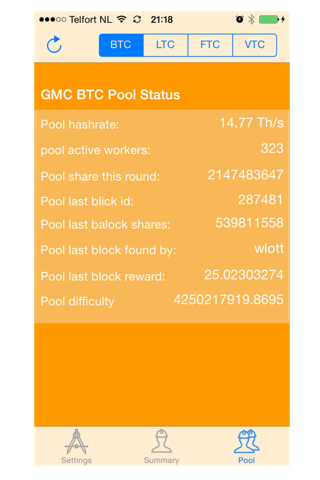 Coins Monitoring app screenshot 2