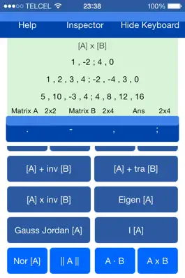 Game screenshot Matrices Calc. apk