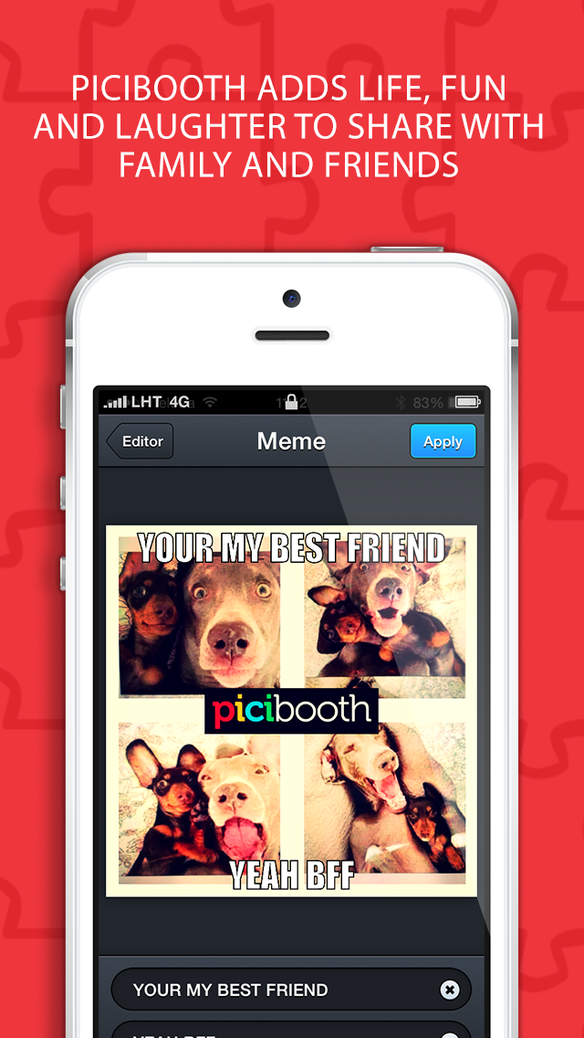 PiciBooth - Fun Photo Booth style pictures on your phone Screenshot 2