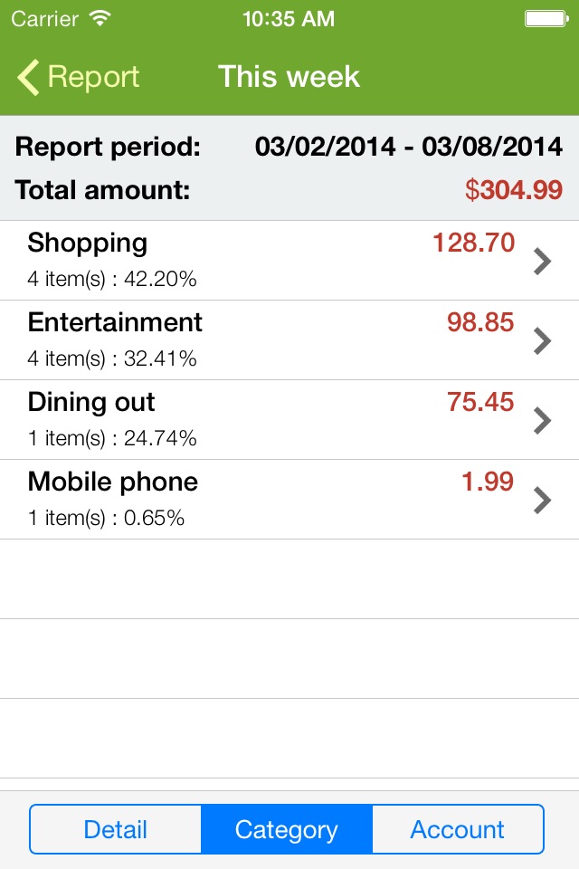 Expense Buddy - Personal spending and bills tracker screenshot 4