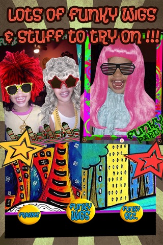 Funkify Photo Booth - FREE Fun Funky Wigs, Stickers, and Frames screenshot 2