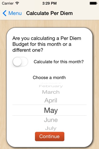 Per Diem Personal Budgeting screenshot 2
