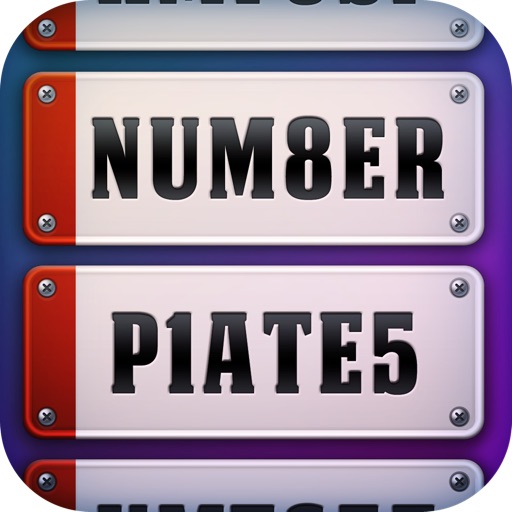 Personalised Number Plates iOS App