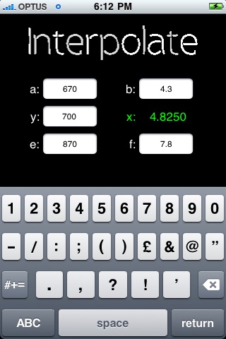 Interpolation and Extrapolation screenshot 2