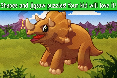 Amazing Dino World Shape Puzzles - The Jurassic Dinosaurs Learning Puzzle For Kids And Toddlers PREMIUM Edition screenshot 4