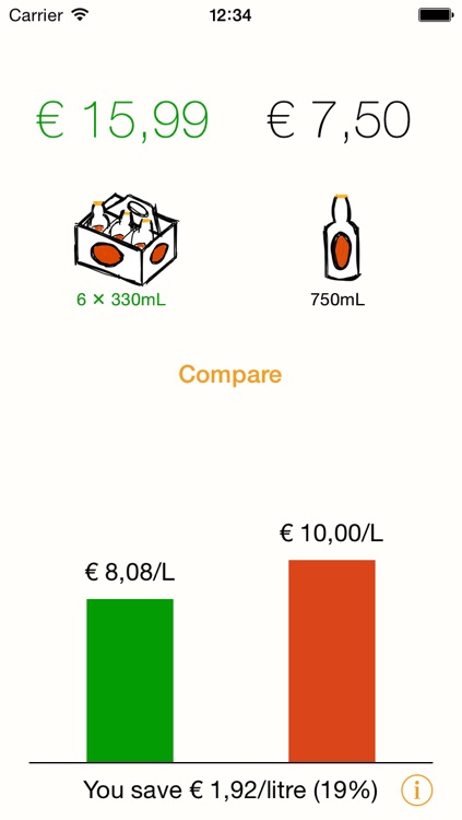 Cheapr - The unit price calculator for beer!