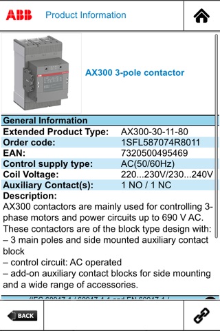 AX Contactors Selection Tool screenshot 4