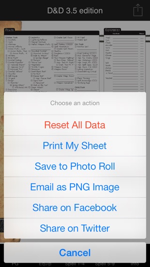 Real Sheet: D&D 3.5 Edition + Dice Table(圖4)-速報App