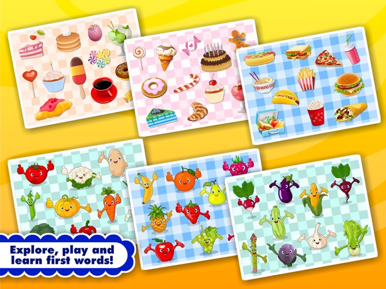 Abby Monkey® Shape Food Puzzle: First Words Learning Games for Toddlers and Preschool Explorers