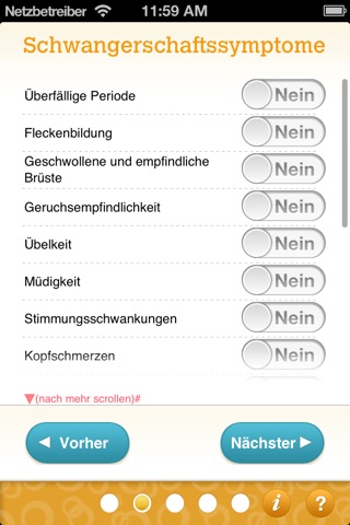 Pregnancy Test & Pregnant Symptom Checker Quiz screenshot 3