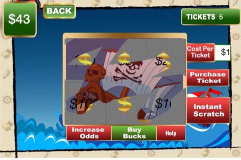 Treasure Hunters - Instant Scratch and Win Tickets screenshot 3