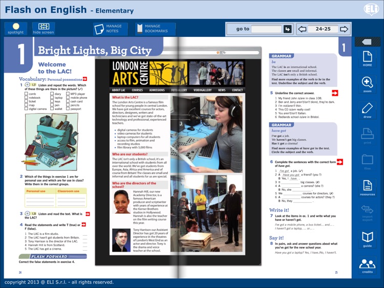 Flash on English Elementary - ELI - Studente