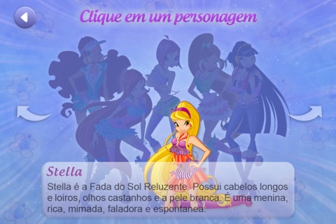 Winx card game screenshot 2