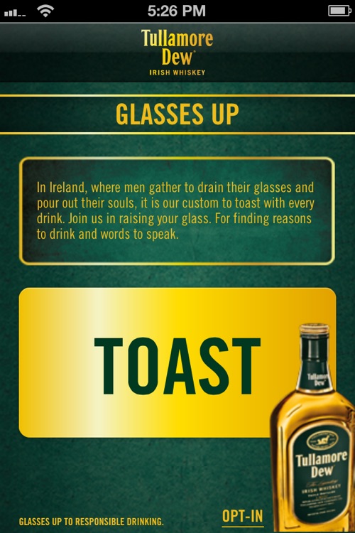 Glasses Up by Tullamore Dew