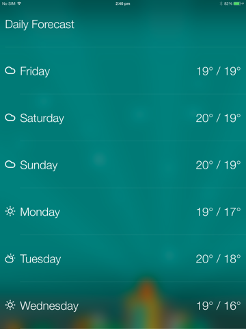 Screenshot #6 pour Palm Weather