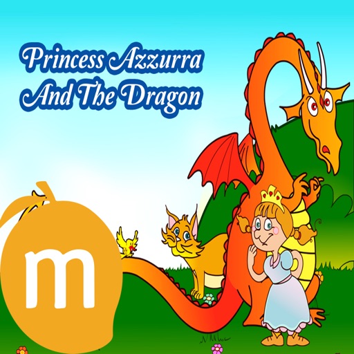 Princess Azzurra And The Dragon - Interactive eBook in English for children with puzzles and learning games