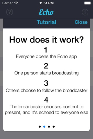 Echo - Broadcast content to nearby devices screenshot 3
