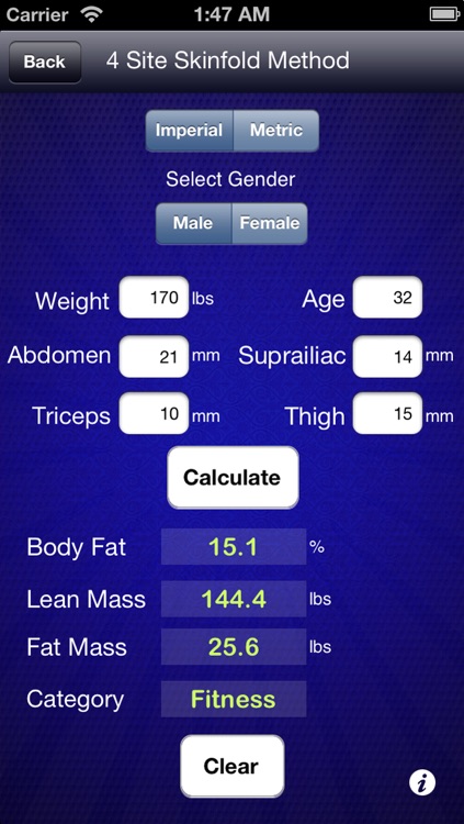 Body Fat - Calculator screenshot-3