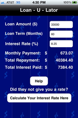 Loan-U-Lator screenshot 3