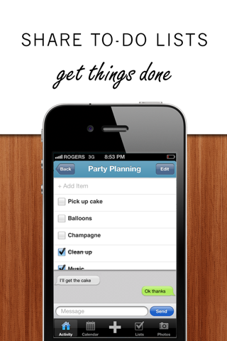 SimplyUs - Shared Calendar, ToDo Task List & Organizer for Couples screenshot 3