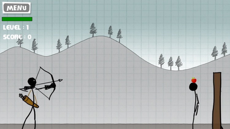 Stickman Apple Shooting Showdown - Free Bow and Arrow Fun Doodle Skill Game