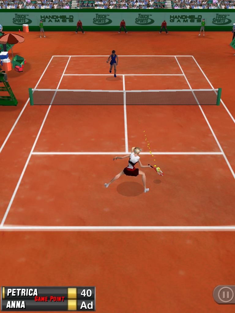 TouchSports Tennis 2012 HD screenshot 3