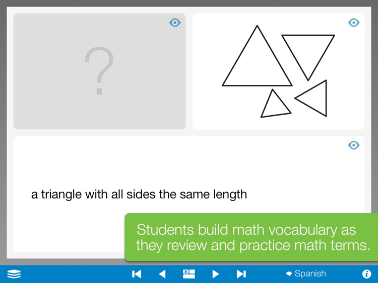 Math Vocabulary Cards, by the Math Learning Center
