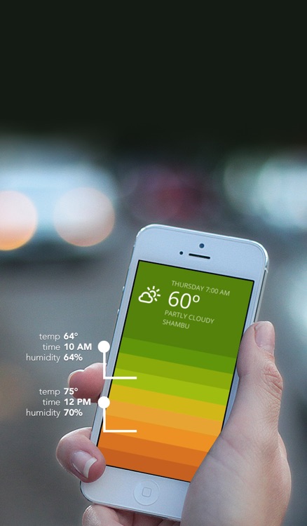 Blue - Beautifully minimal weather forecast