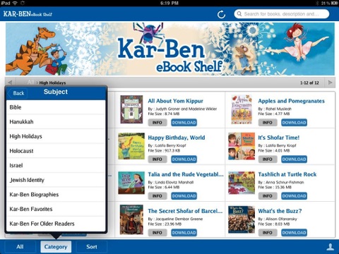 Kar-Ben Digital eReader screenshot 2