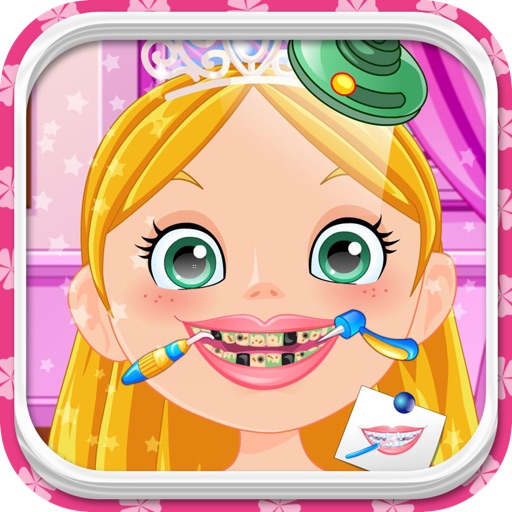 Princess at the Crazy Dentist, Doctor Games for all kids free game to play Icon