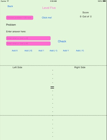 Algebra Equation Balancer screenshot 3