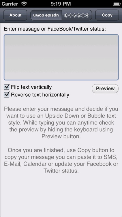 umop ǝpısdn - crazy upside down sms, facebook and twitter status screenshot-4