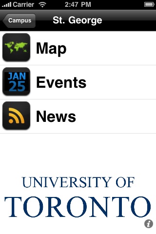 UofT Navigator screenshot 2