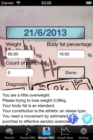 MangaPunch : Boxercise diet by iPhone! Shake a fist with the iPhone! Play effects like cartoon! Enjoy! screenshot 3