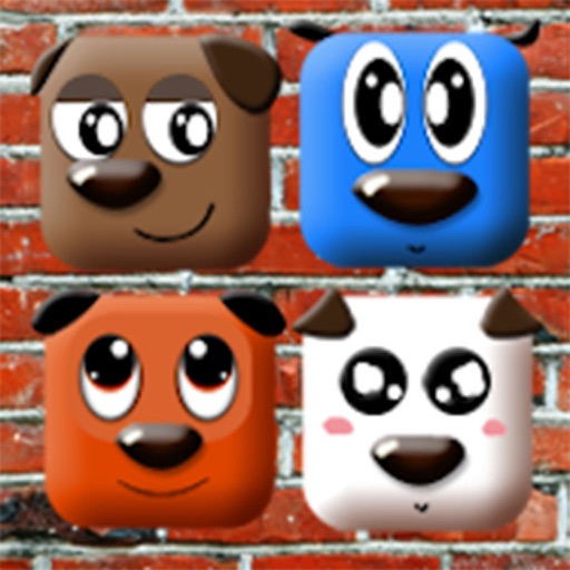 ! The Little Puppies, small casual brain trainer logical two player game for kids and girls. icon