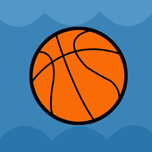 Flying Basketball Jumping Fun Icon