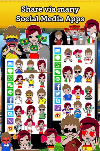 Emoji Russia Soccer Fan Free screenshot 4