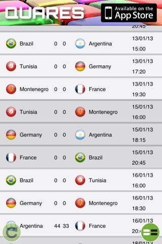 Handball WC2013 Scoreboard screenshot 2