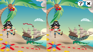海で海賊、キャプテン、オウム、宝箱、ワニ船と幼稚園、保育園や保育所のためのゲームやパズル：海賊約子供の年齢2-5のためのゲーム！のおすすめ画像2