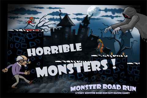 A Scary Monster Road Run Free Fast Racing Games HD screenshot 2