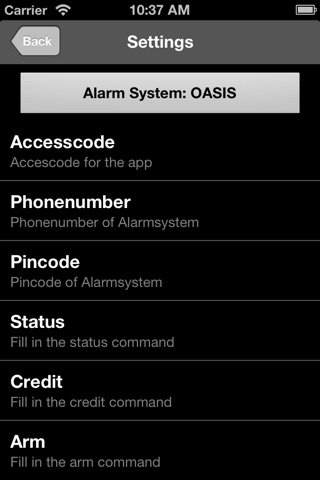 Credex Alarm Remote Control screenshot 3