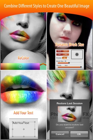 Photo Splash FX - editor with multiple color stroke to splash, colorize, recolor and share on instagram, Facebook & dropbox screenshot 3
